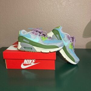Nike Kids Colorblock Air Max Sneakers - Light Blue, Green & Purple